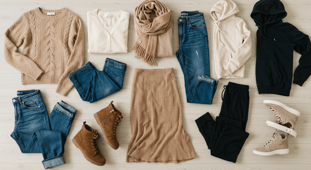 capsule wardrobe for college 
